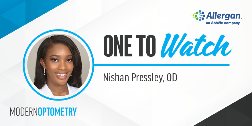 ModOptometry's tweet image. Dr. Nishan Pressley is an optometrist at Florida Eye Clinic in Winter Springs, FL. To learn more about Dr. Pressley and her path in optometry, read our first One to Watch column: hubs.ly/H0Gnwm80.

@askdrnish #ModernOptometry #Optometry #Optometrist #EyeDoctor #OneToWatch