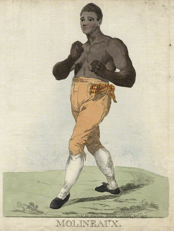 Tom Molineaux was another famous name in boxing and his initial bout with Thomas Cribb in 1810. An INCREDIBLY long bout and one of the most famous and controversial ever... Molineaux was all set to win before an accusation of cheating which gave Cribb time to recover!