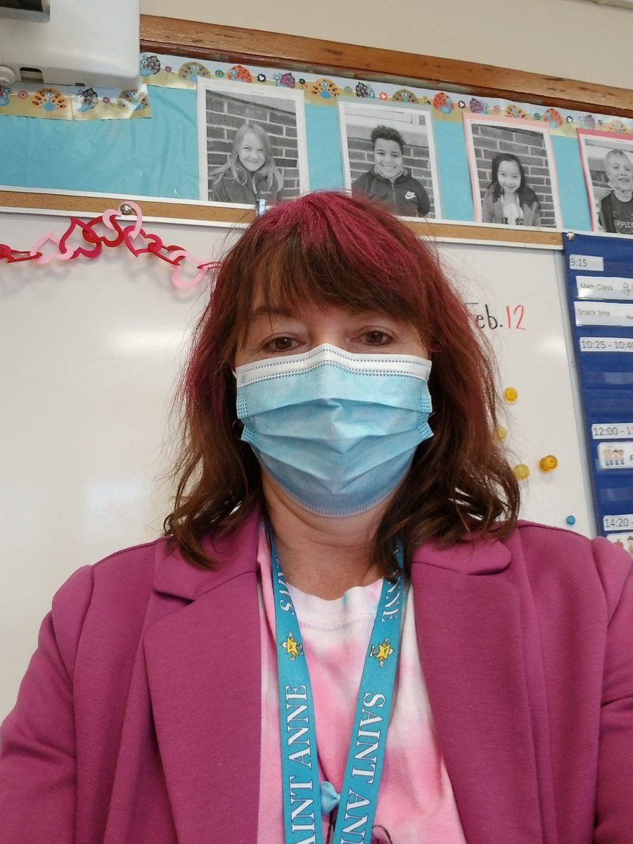 MrsK_Clarke's tweet photo. Check out some wacky hair! What a fun and safe way to celebrate Valentine's Day at school! https://t.co/GwB15fPwz7