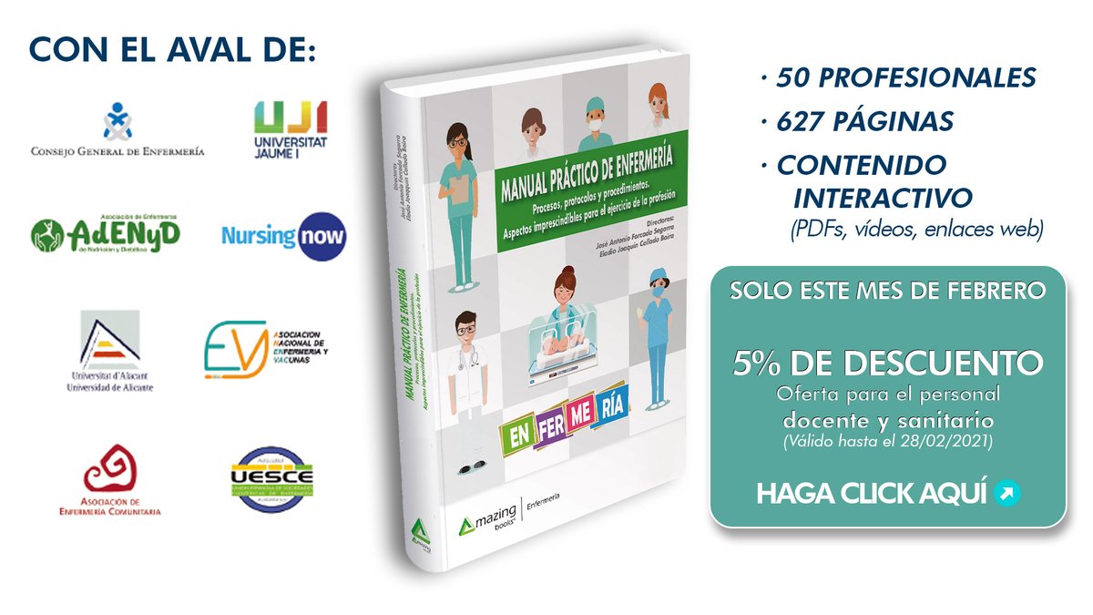 Creative_Nurse's tweet photo. Manual práctico de enfermería. Procesos, protocolos y procedimientos de #AmazingBooks #enfermeria 

Con autores de capítulo como @PauMatalap @elechover @RicoZuazua José Antonio Forcada 

https://t.co/TUt04laMiP https://t.co/dUvGWNGvbA