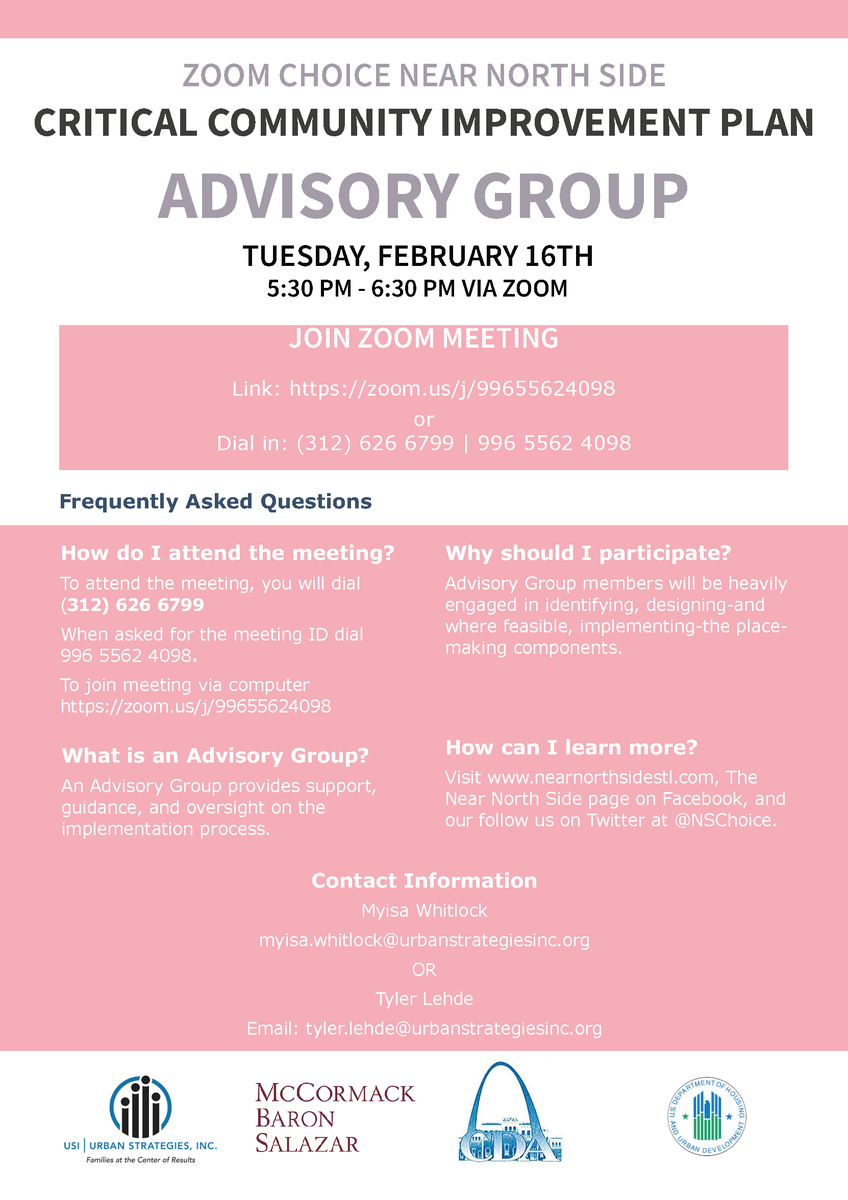 NNSChoice's tweet photo. Come join us on February 16th at 5:30 P.M. via ZOOM. We will be discussing topics relating to the proposed projects 14th Street Corridor Place-Making and Loretta Hall Park. For dial-in, please see the flyer for instructions. 
https://t.co/tloFrZeNsK https://t.co/tEBmOSfZUX