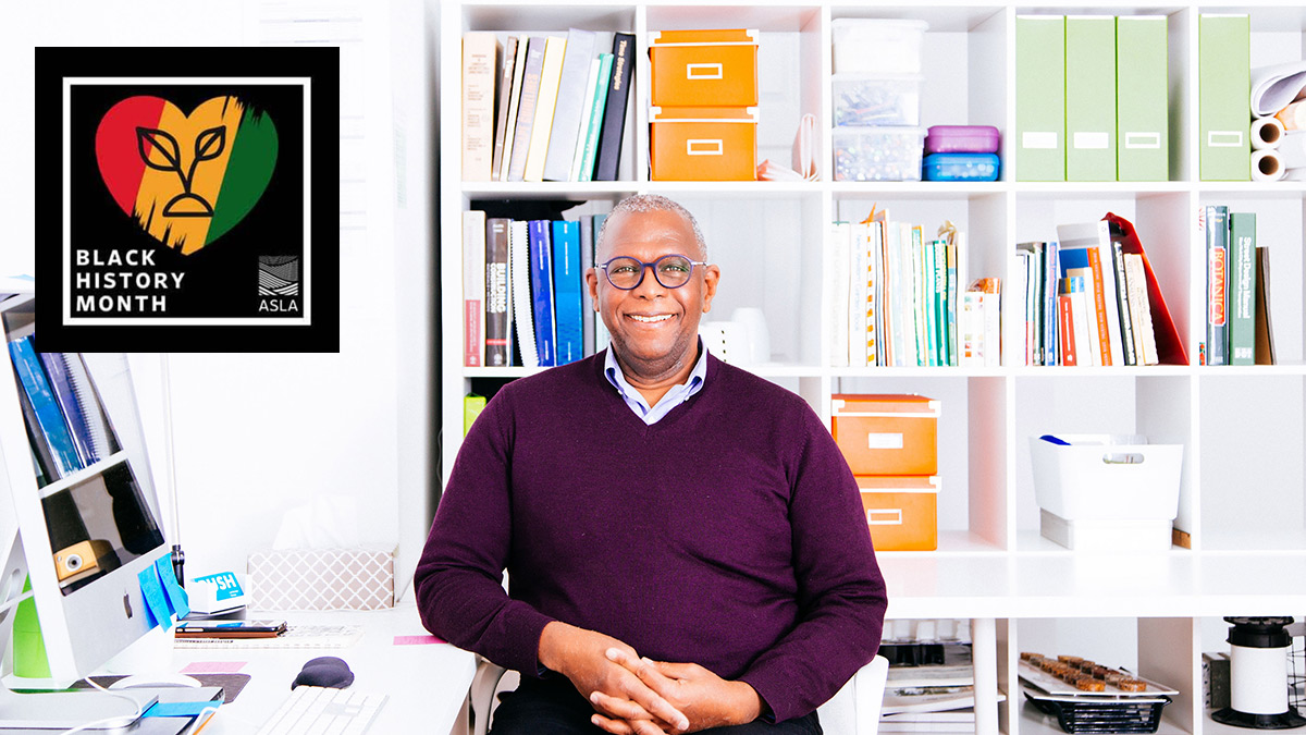 NationalASLA's tweet photo. Glenn LaRue Smith is Co-Founder and Principal of @pushstudiodc in Washington, DC. His projects include the Marching for Freedom Memorial, signifying the resolution of conflicts around the world. https://t.co/oTshzTpxmW
#ASLAdiversity #blackdesignexcellence #blackhistorymonth https://t.co/JgzxEUSXdn