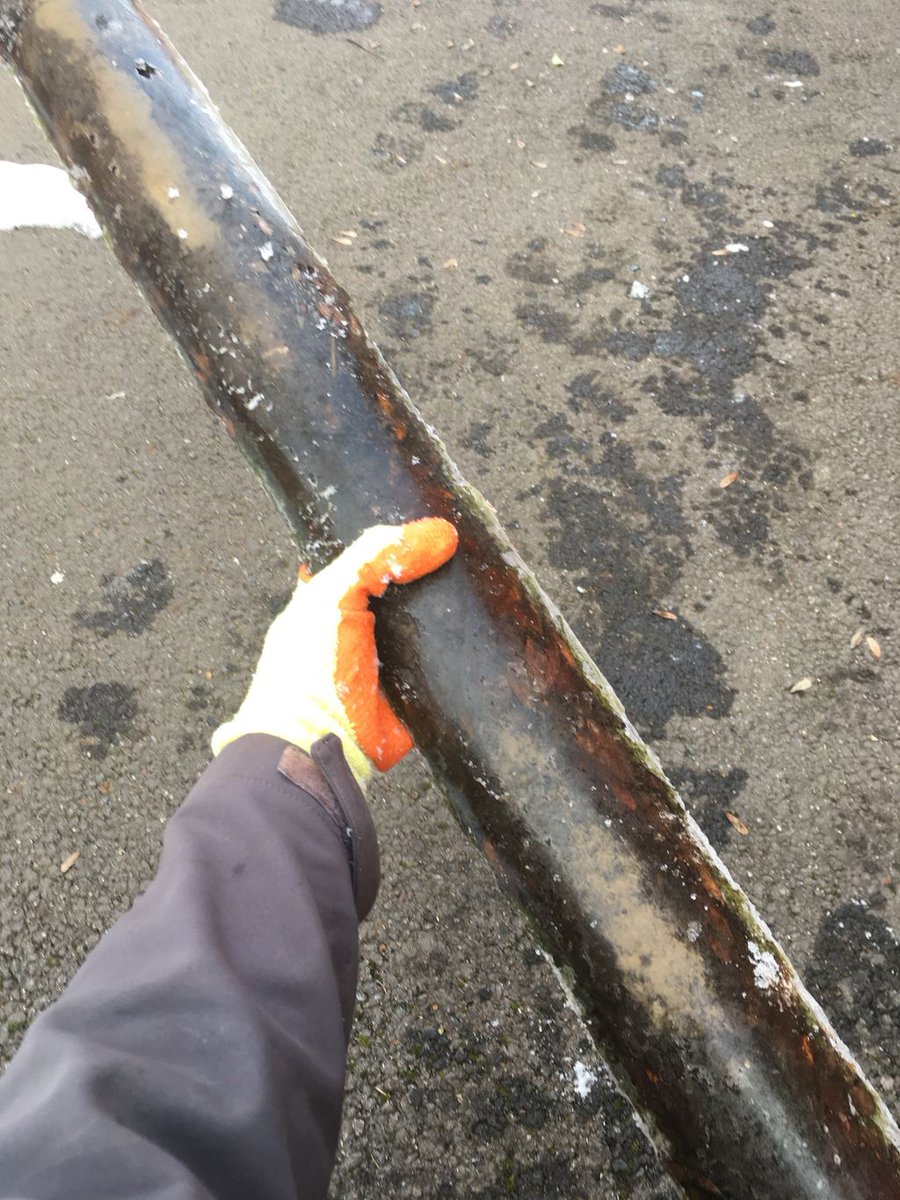 The benefits to it being around sub zero. The debris comes out in gutter sized lengths 🥶