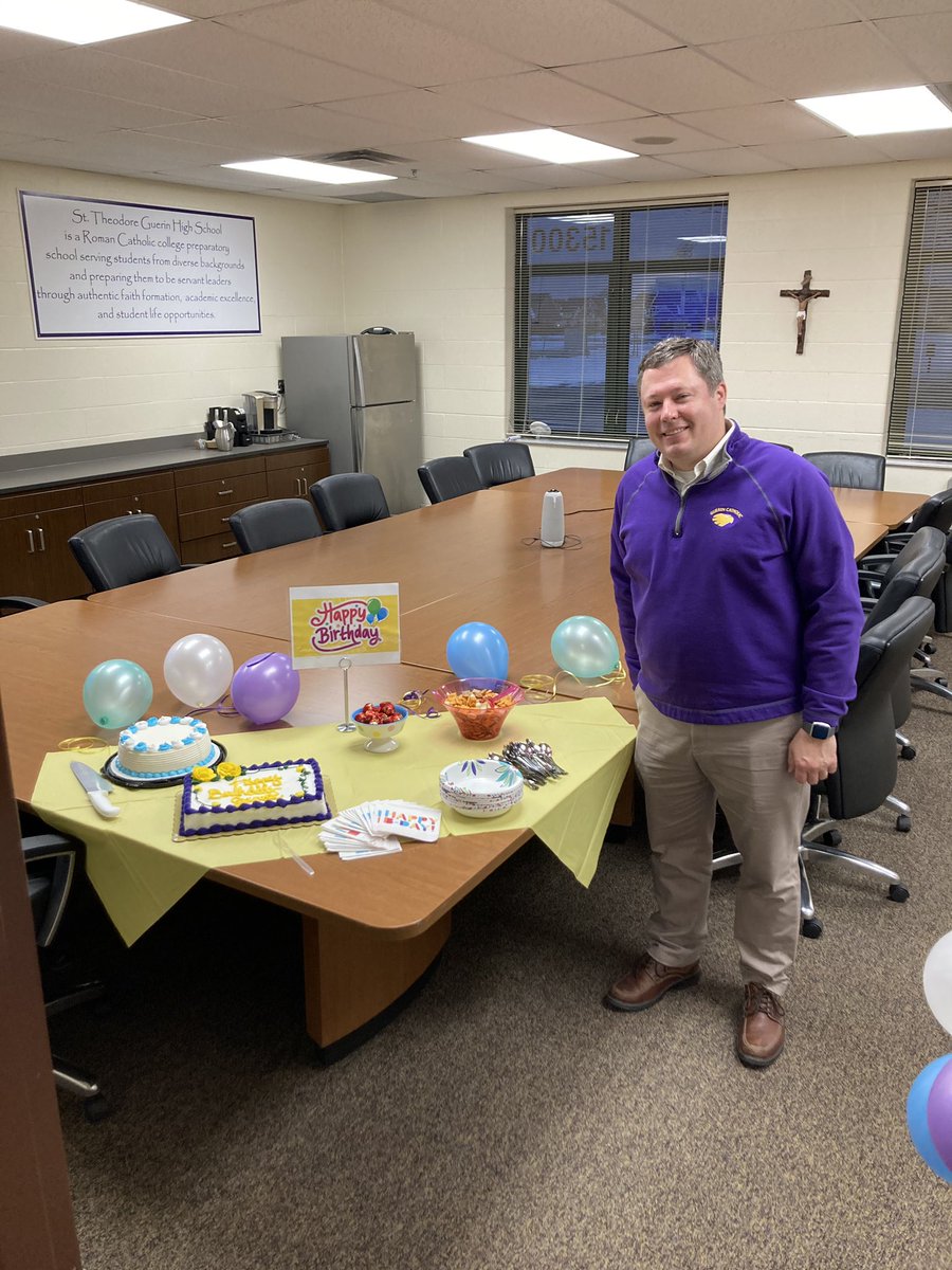 Happy birthday @GCPrincipal Wishing you all the best on your birthday and throughout the coming year. God bless you for all your leadership of Guerin Catholic. #LeadwithHumility
