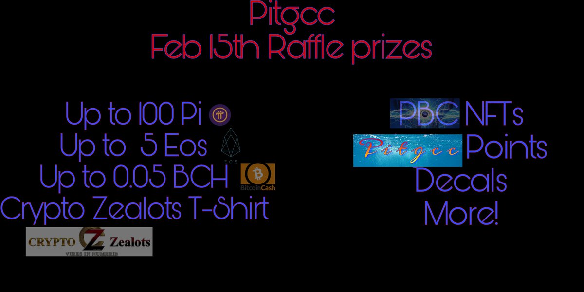 Poorboycrypto1's tweet photo. There is only 1 way to enter this Raffle, with Pitgcc points. Find out how in the Pitgcc Discord.
https://t.co/thts6usAIt
#PiNetwork #cryptocurrency #Poorboycrypto #Pi #eos #BCH https://t.co/k5Pellxk0a