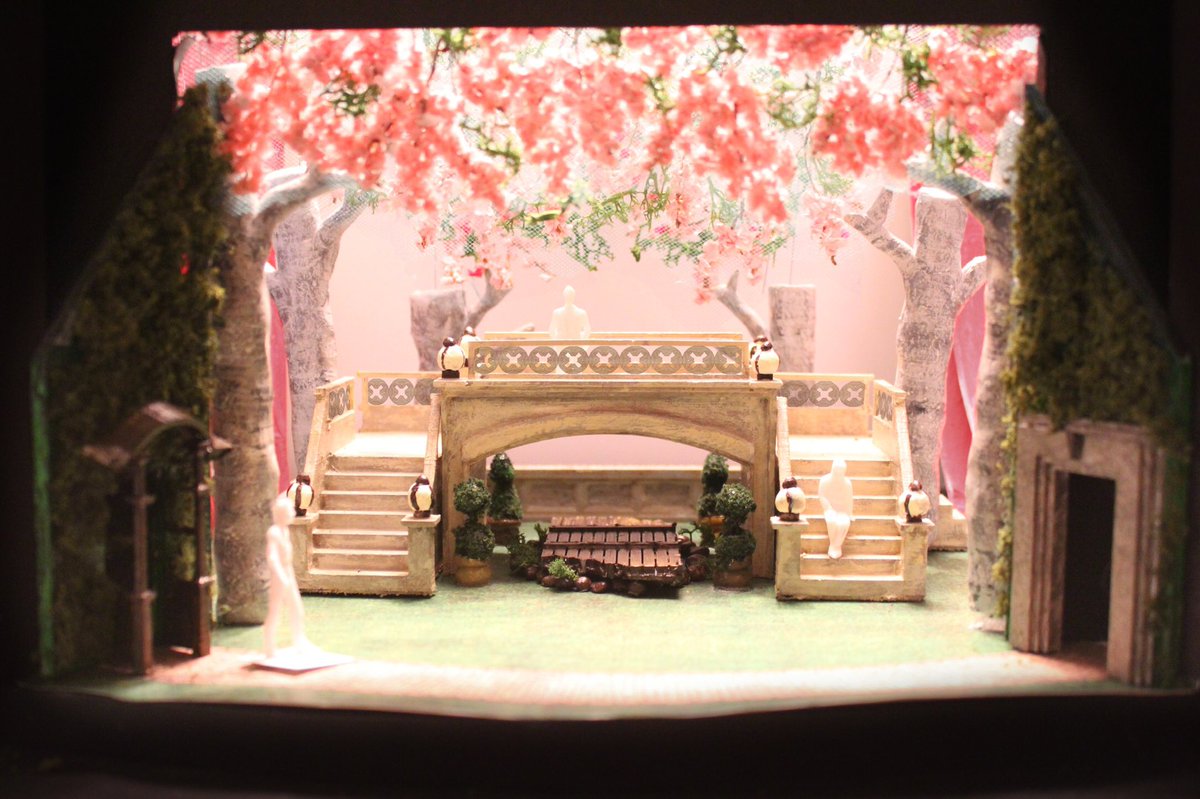 DisgruntledQ's tweet photo. Model photo of a design I recently did for the IU Theatre Department for a production of Twelfth Night! (Director Henry Woronicz) https://t.co/seVlAiR3tb