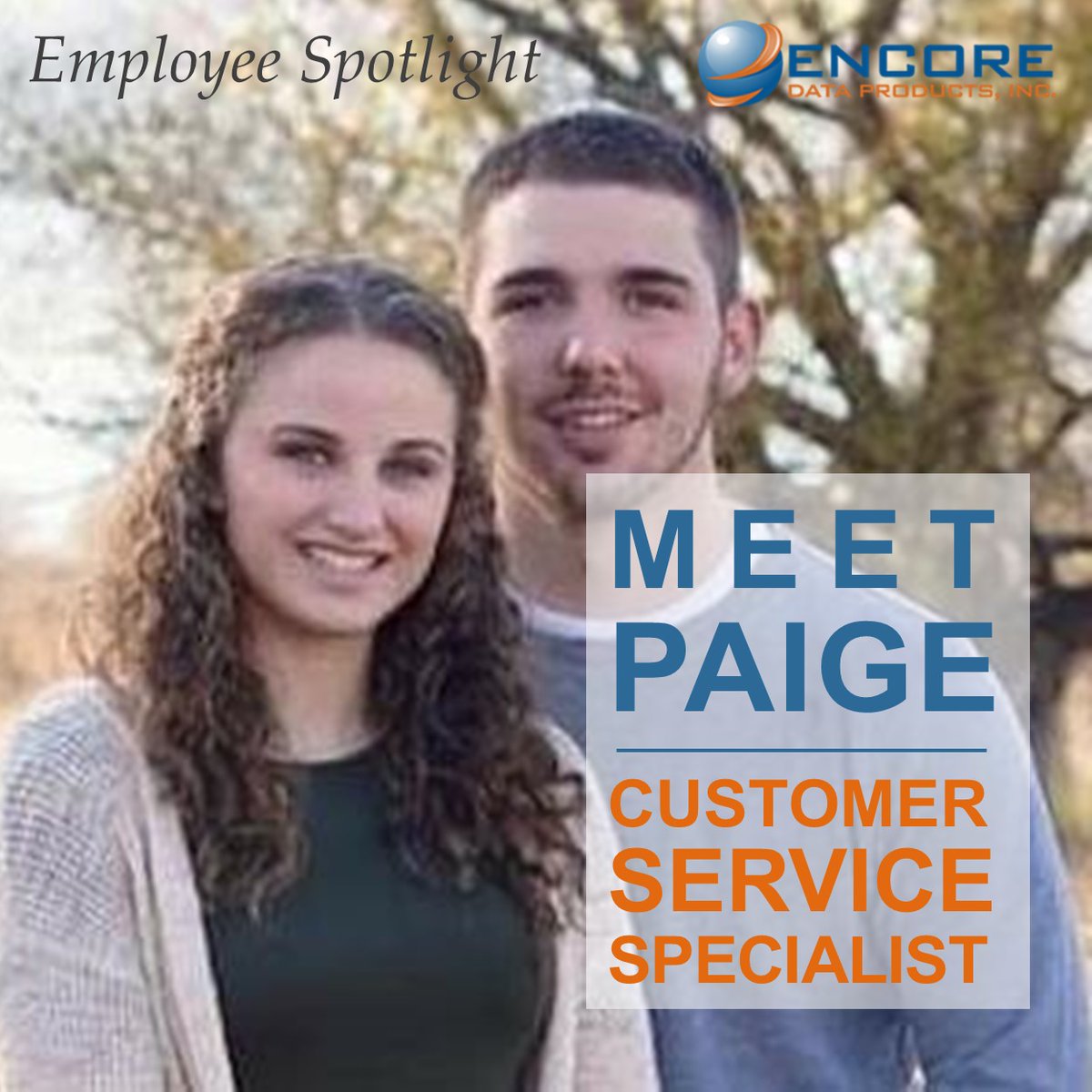 Meet Paige, Customer Service Specialist for Encore since 2020. She enjoys watching sports, spending time with her family and dog, and being outdoors. At Encore, Paige loves being around great people and working with friendly customers. We're so happy to have you on board, Paige! https://t.co/7PPTMh8Gdl