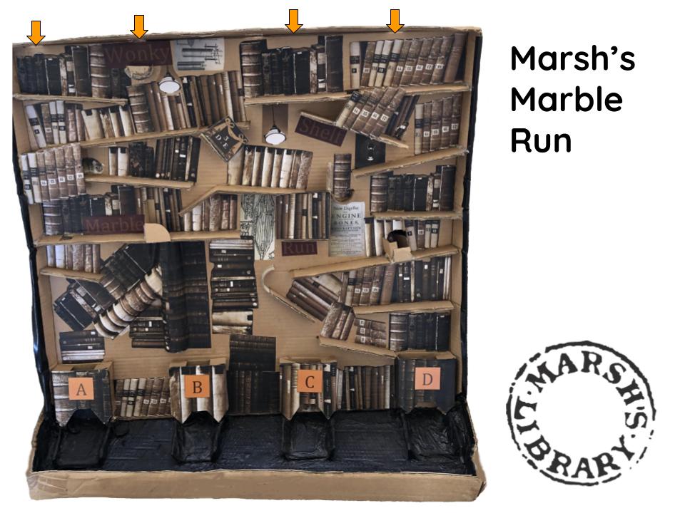 MarshsLibrary's tweet image. Paper Engineering No.5.  Make a wonky shelf marble run!  
marshlibrary.ie/make-your-own-…
youtu.be/Lo1NnQLSvJE
#HomeSchooling #EngineersWeekIreland #EngineersWeek2021 #MarbleRun