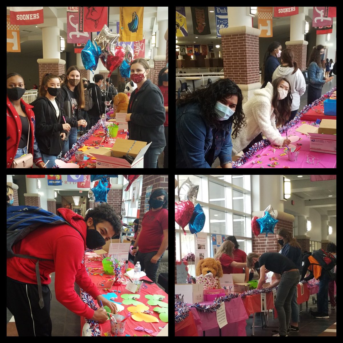 The MHS Future Teachers sponsored Valentines for Soldiers this week! The outpouring of respect and donations from all Mavericks was amazing!