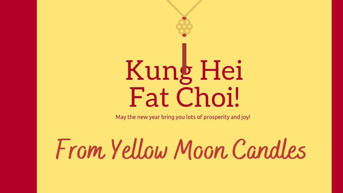 Happy New Year! #YearOfTheOx #ChineseNewYear #LunarNewYear #celebration #candles #scentedcandles #yellowmoon #sshuk