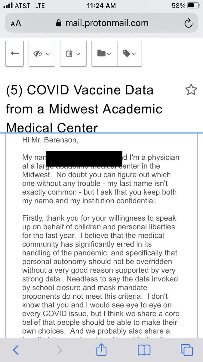 1/ Okay, some real vaccine side effect data from a concerned physician with access to a big database (10000+ patients under 65). He compared ER visits of people in the 28 days BEFORE they received their first dose with the same people in the 28 days AFTER...