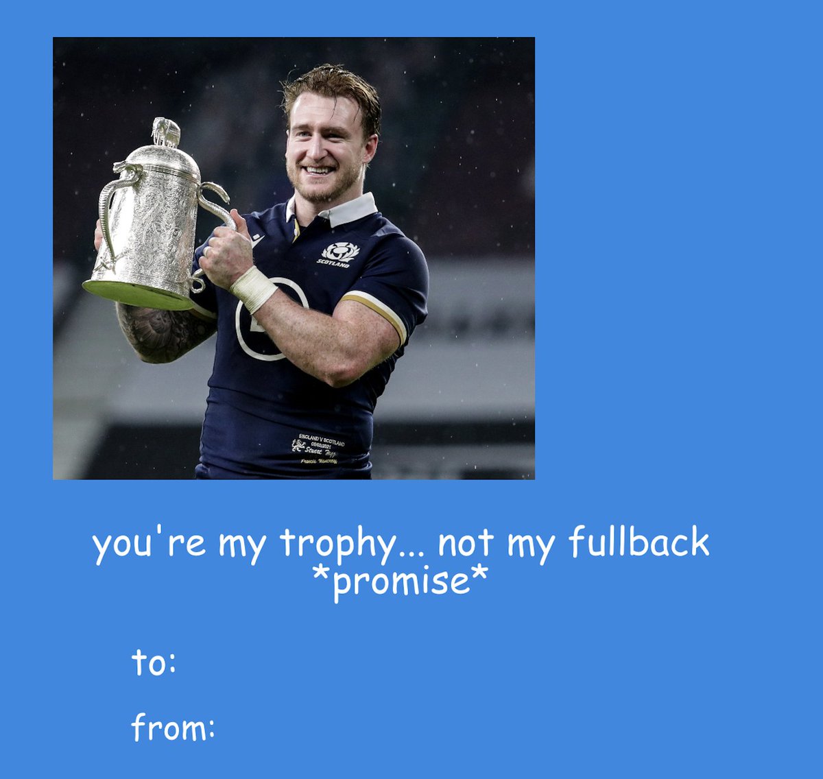 SixNationsRugby's tweet photo. #ValentinesDay is 1,883 minutes away.

Don’t panic about getting a card, use one of these. 

#GuinnessSixNations https://t.co/V9EOyhVFyF
