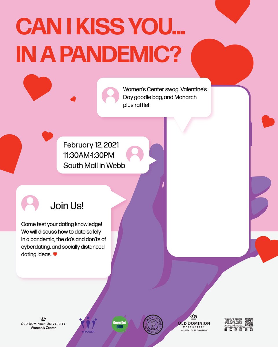 Happening now! Come visit us at South Mall in the Webb! Love is in the air! Don’t let the pandemic affect your dating habits! Do you know the do’s and don’ts of cyber dating? Join us NOW at the South Mall in the Webb to find out!
There will also be 3 raffles. 🥳