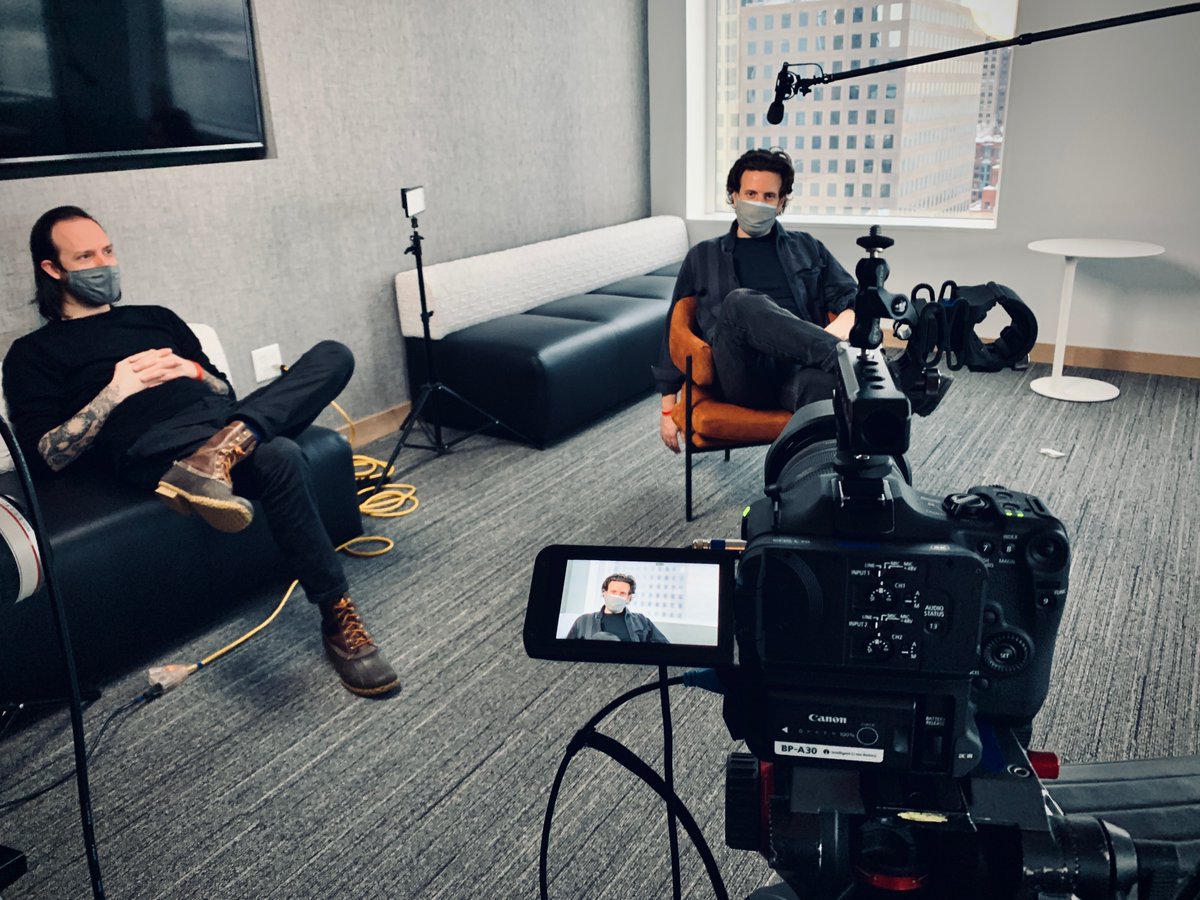 Camera testing at the <a href="/jcrew/">J.Crew</a> offices, NYC. Winter filming with a relaxed mood is just fine. #JCrew #CameraTest #VideoProduction