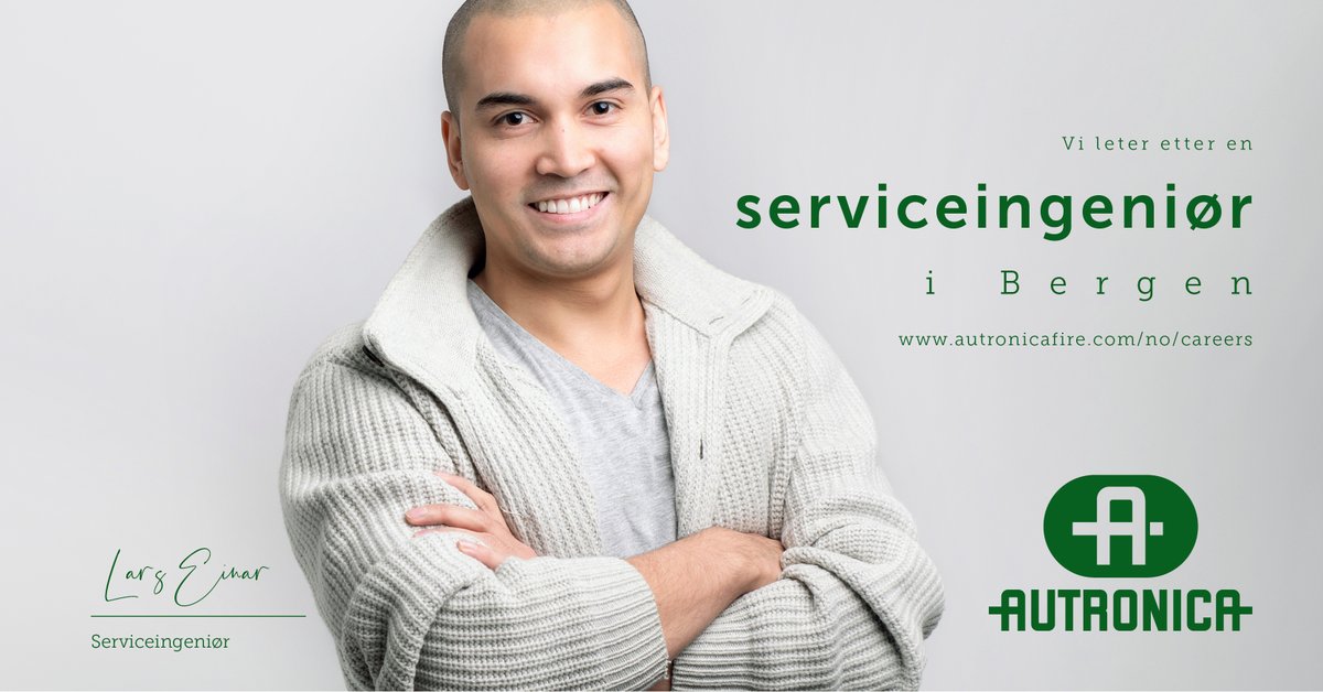 AutronicaFS's tweet image. Vi søker etter en ny serviceingeniør til teamet vårt i Bergen, som betjener Autronicas kunder innenfor branndeteksjon, talevarsling og nødlys i hele regionen.

23287000.webcruiter.no/Main/Recruit/P…

#nulltapavliv #nyjobb #brannsikkerhet #smartteknologi