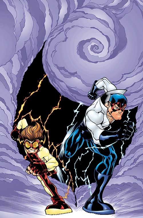 Bart Allen - ImpulseBart inherited superspeed from his grandfather, Barry Allen, but his metabolism resulted in an accelerated growth rate, scientists placed him in a virtual reality. Iris took him to the past where he met Wally and became Impulse. Max became his guardian.