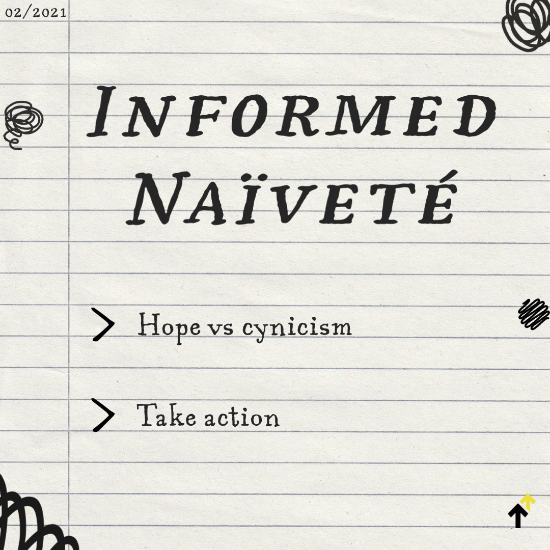 Choosing hope in an increasingly cynical world. Read our latest newsletter mailchi.mp/79c2d353ac58/i…