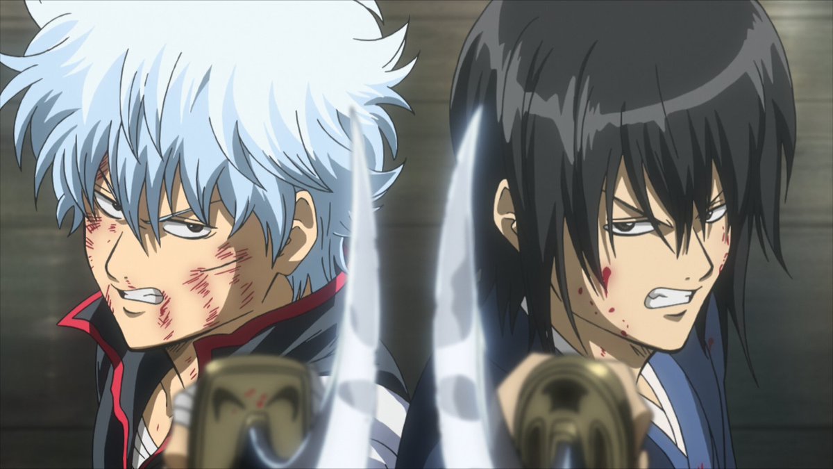 But the character work was fantastic. I really liked how they showed Gintoki and Katsura's development in contrast with Takasugi's. They're growing free of the shackles of their past thanks to the people they have met, while Sugi is falling even deeper in his despair.