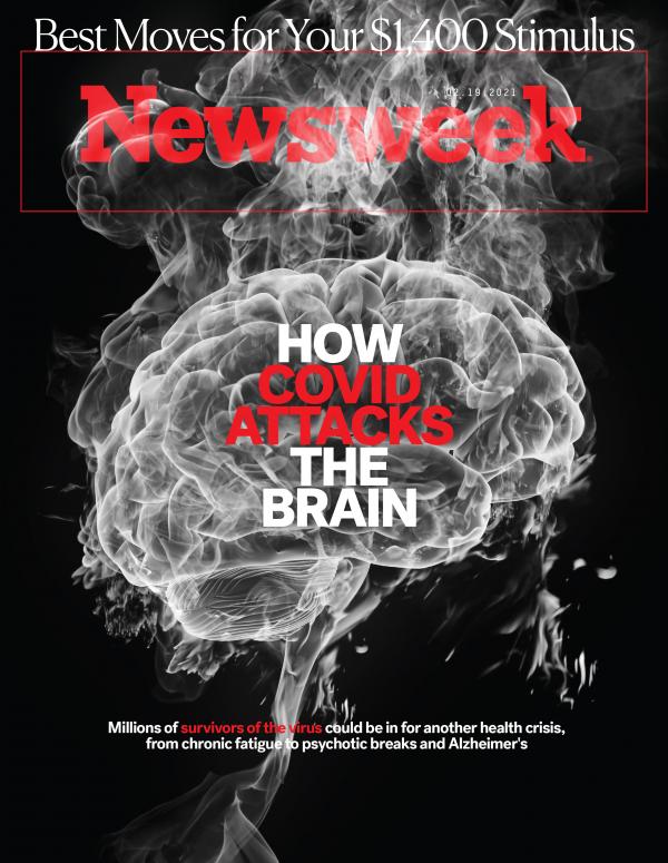 EricTopol's tweet photo. Whether this finding has anything to do w/ #LongCovid brain fog is unclear, as the authors allude to. There's still too much we don't understand regarding brain impact of covid infections. This @Newsweek cover article makes it much worse than we know 
 https://t.co/mAy5h9fuAi https://t.co/D5Uy6Rvh4x