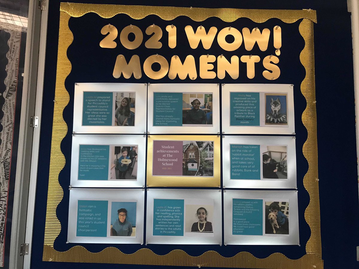 Our new Lower School ‘wow moments’ display letting everyone know just how brilliant our students are! ⭐️ #AwesomeAndAutistic