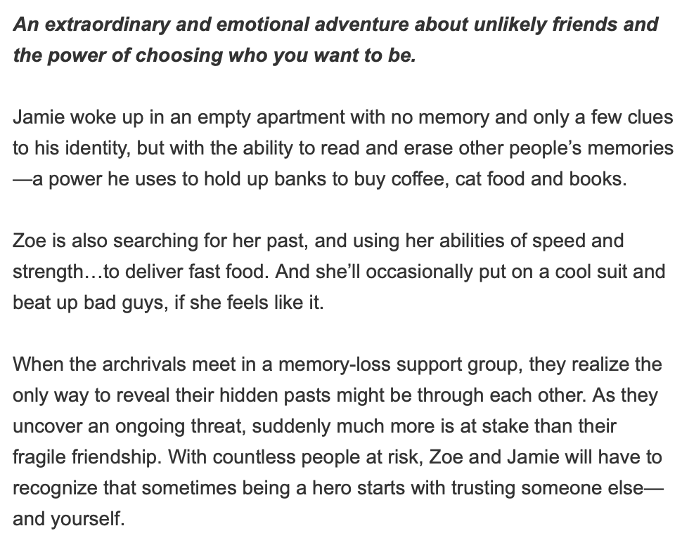 WE COULD BE HEROES by Mike Chen  @mikechenwriter(Adult Sci-fi, out January 26) https://www.amazon.com/We-Could-Heroes-Mike-Chen/dp/0778331393  @MiraUK