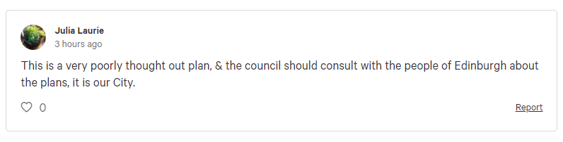 This one is interesting. It believes there should be consultation. Even the petition says there will be a consultation (they then say that it will be ignored, but this person seems to have ignored all of the content).