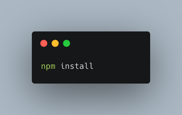 'npm install' once, to create your package-lock.json.It's not really necessary at this stage as there are no dependencies at all but it helps to prevent further warnings when later building your container image (it creates a package lockfile).