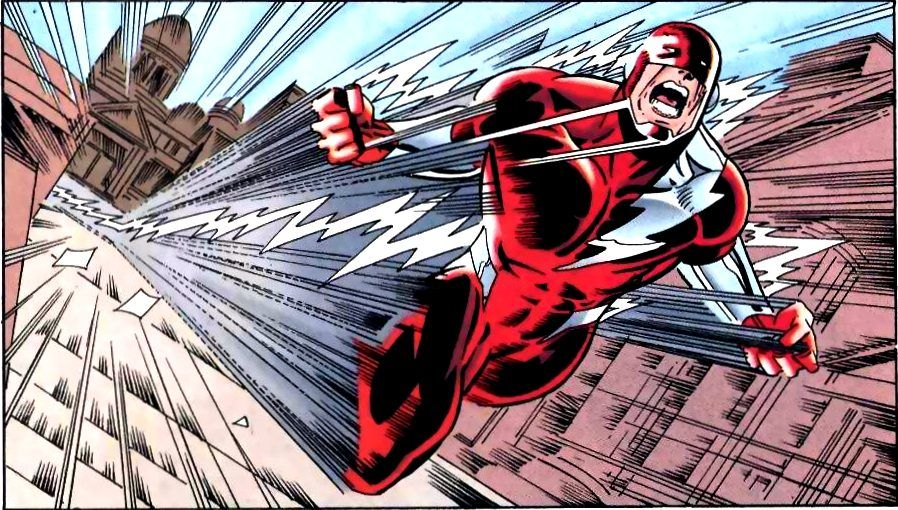 Walter West - Dark FlashHe lived mostly the same life as Wally, only in his timeline he wasn’t able to save Linda Park from her death at the hands of Kobra. Driven mad, he was eventually brought back by an encounter with the main timeline’s Wally and Linda.