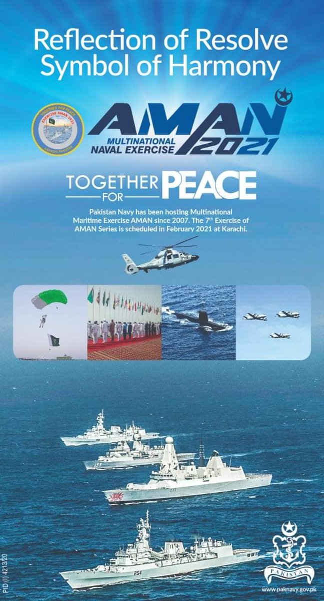 GHaZ_NAwE77's tweet photo. and bring us even closer to the cherished goals of realizing regional peace and shared prosperity through collaborative efforts.

6/6

#AMANExercise2021 #AMAN21 
#AMAN2021 #Pakistan #PakNavy 
#PakNavyAMANExercise #PN 
#PakistanNavy #PakistanZindabad 
#LongLivePakistan #Pak #ISI https://t.co/qHIsHNN2Ux