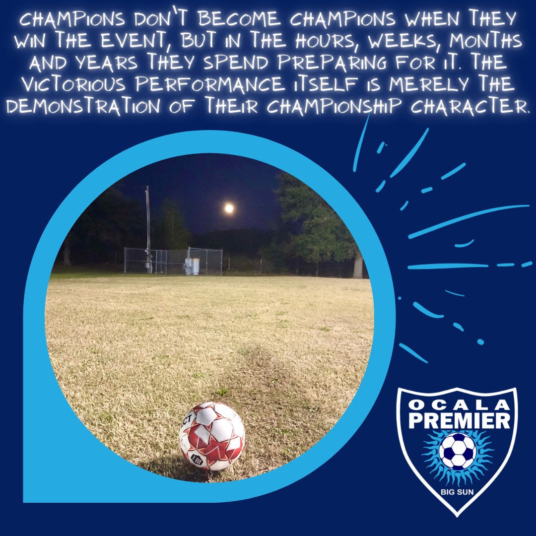 BsyslOps's tweet photo. Train like a Champion. Be a Champion. 

#PlaySoccerOcala #ChampionsintheMaking #Champion #YouthSoccer #Train #HardWork #Dedication https://t.co/AQ2HfKlS4j