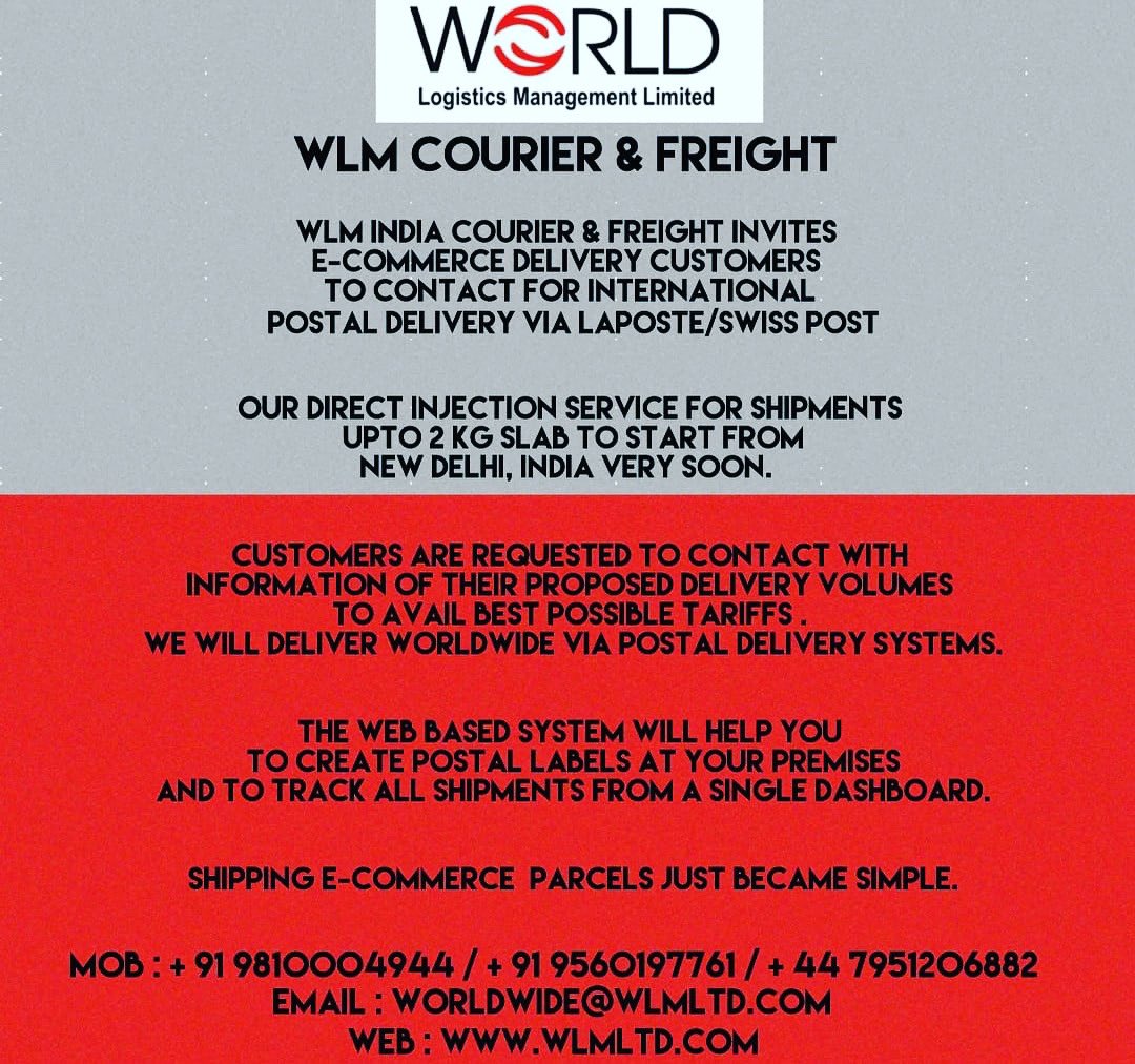 WLM India Courier & Freight (@indiawlm) on Twitter photo 
