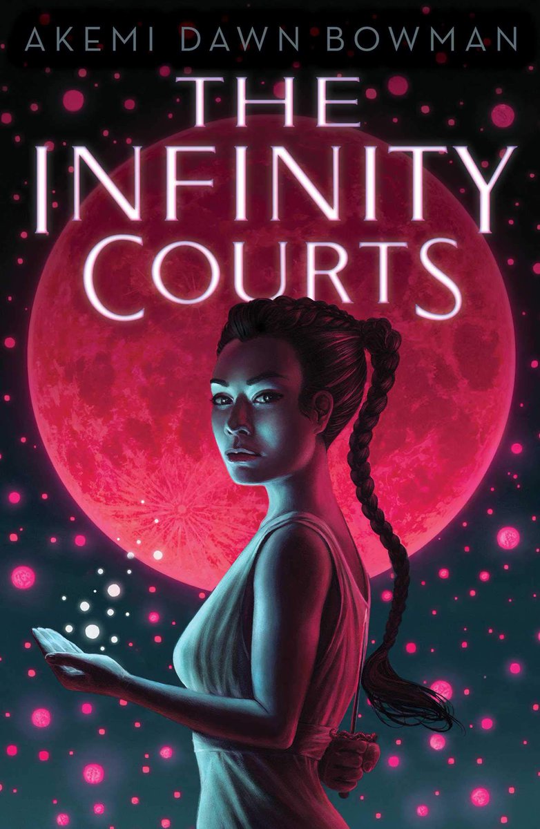 THE INFINITY COURTS by Akemi Dawn Bowman  @AkemiDawnBowman (YA Sci-fi, out April 6) https://amzn.to/3p8uzTU&nbsp; @SimonKIDS