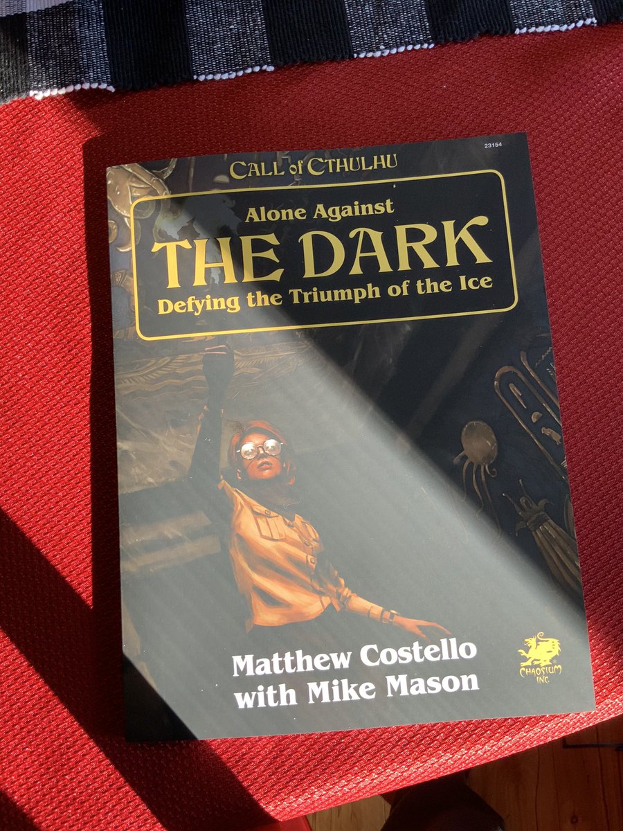 I will start...if you are a fan of horror and rpgs, I absolutely loved these solo adventures for Call of Cthulhu, by  @Chaosium_Inc. They are beautifully written and designed and really feel like playing with a group.Replayable, too!