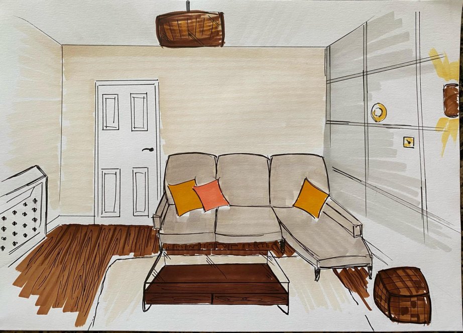 InteriorAcademy's tweet photo. #StudentSpotlight: Contemporary living room rendered sketches by student Emily Cooper, according to her client's briefing. 👏

Interested in studying #interiordesign? Check out our accredited courses: https://t.co/5xxqSsqPRF

#interiors #livingroomdesign #IDAI https://t.co/oL2YypthmU