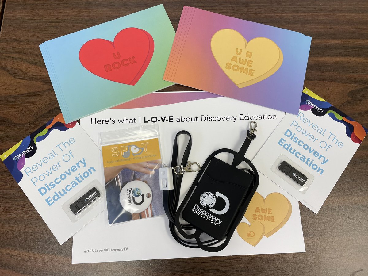 Just got our #DENLove kit and I am getting ready to send swag out to our <a href="/dcsnc/">@DCSNC</a> high flyers!! Thanks <a href="/DiscoveryEd/">Discovery Education</a>