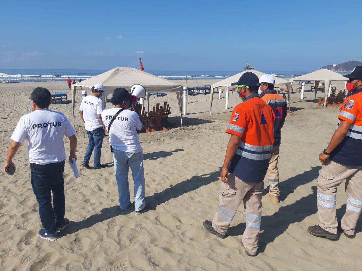 Coordinación con PC-Guerrero y Fiscalía Gral. del Edo y Protur, activaron el módulo de prevención sanitaria en playas de zona Diamante, invitamos a los turistas nacionales y extranjeros, uso de cubrebocas es obligatorio y las playas tienen un cierre general a las 5 de la tarde.