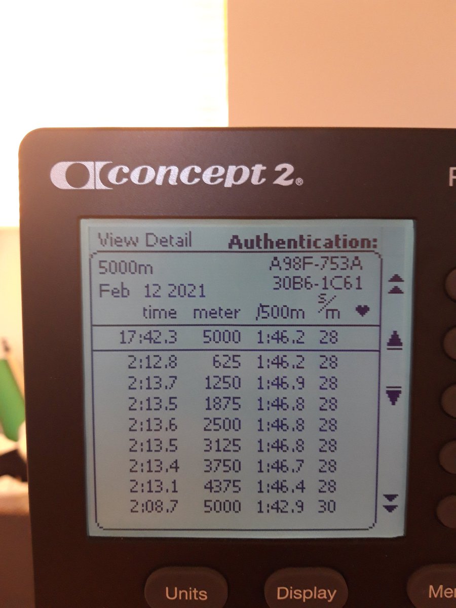 A season's best, albeit a long way from historical pb pace. A good strong, and solidly paced session.