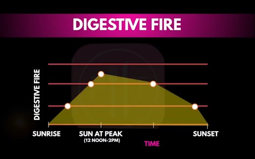 1. EAT BETWEEN SUNRISE AND SUNSET.This is because our digestion is largely dependent on the Sun. According to Ayurvedic texts, our digestive fire rises as the sun rises, and dampens as the sun sets.