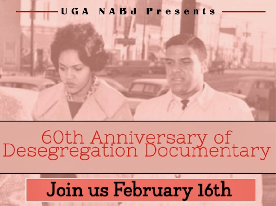 UGA Grady College (@ugagrady) on Twitter photo Join <a href="/uganabj/">UGA Chapter of NABJ</a>:
Documentary premiere of “60th Anniversary of Desegregation at UGA,” from <a href="/GradyNewsource/">Grady Newsource</a>.
📆Tues., Feb. 16
⏰6:30 pm
📍Tate Theater
😷Masks & social distancing required
👉Limited capacity; register here: bit.ly/3tSBX9r
Read more: t.uga.edu/6Jf Join <a href="/uganabj/">UGA Chapter of NABJ</a>:
Documentary premiere of “60th Anniversary of Desegregation at UGA,” from <a href="/GradyNewsource/">Grady Newsource</a>.
📆Tues., Feb. 16
⏰6:30 pm
📍Tate Theater
😷Masks & social distancing required
👉Limited capacity; register here: bit.ly/3tSBX9r
Read more: t.uga.edu/6Jf