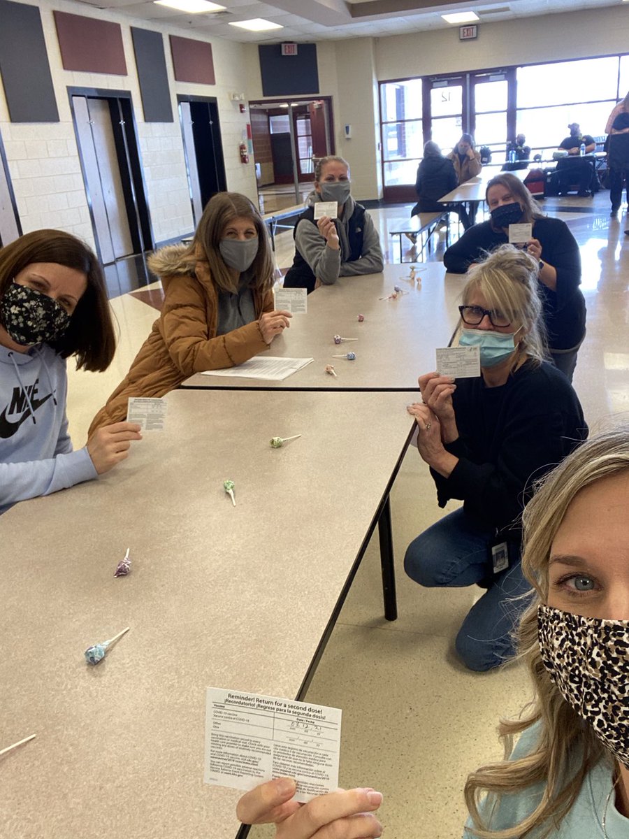 ⁦<a href="/PioneerPath/">Pioneer Path School</a>⁩ doing our part! Bringing the vaccine to us ⁦@ChannahonPride⁩❤️🖤#strongertogether