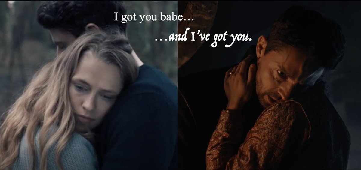 GoodeGigglers's tweet photo. This is ultimately what it's all about...having each other's backs, a soft place to fall, holding each other up. #Bishmont have it down.
#ADiscoveryOfWitchesS2 #adow #ADOW2WeeklyWatch #matthewgoode #teresapalmer https://t.co/JQYTWwR60p