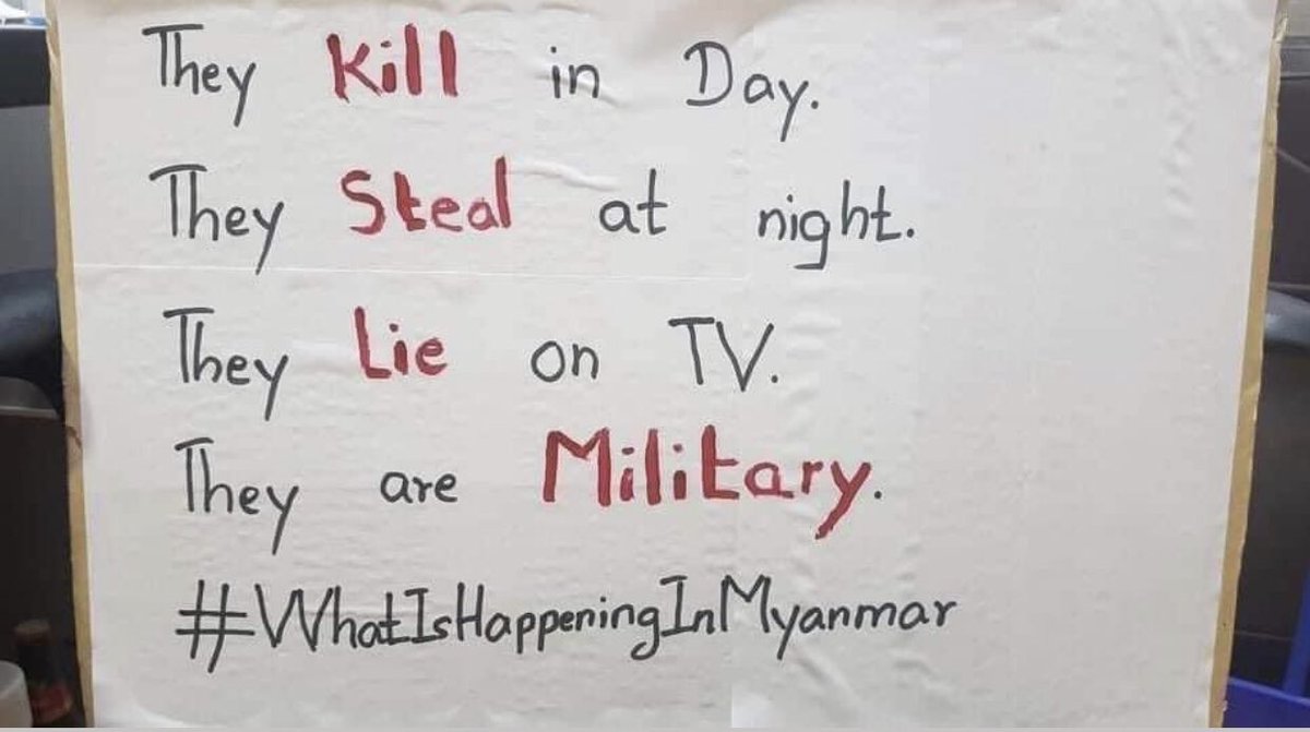 They are also trying to shut down the internet for 2 weeks and make the people disconnect with the world #WhatIsHappeningInMyanmar  #MilkTeaAlliance