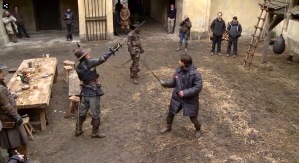 JuttaFreudig's tweet photo. #MusketeersEurope #TheMusketeers season 1 ⚜️ trailer #BBCFirst Australia 😍 #Athos #Porthos #DArtagnan #Aramis #Agnes #Labarge #TomBurke #LukePasqualino #lucapasqualino #HowardCharles #SantiagoCabrera #BehindTheScenes #FlashbackFriday #MissingTheMusketeers https://t.co/UqP9ElF8KP