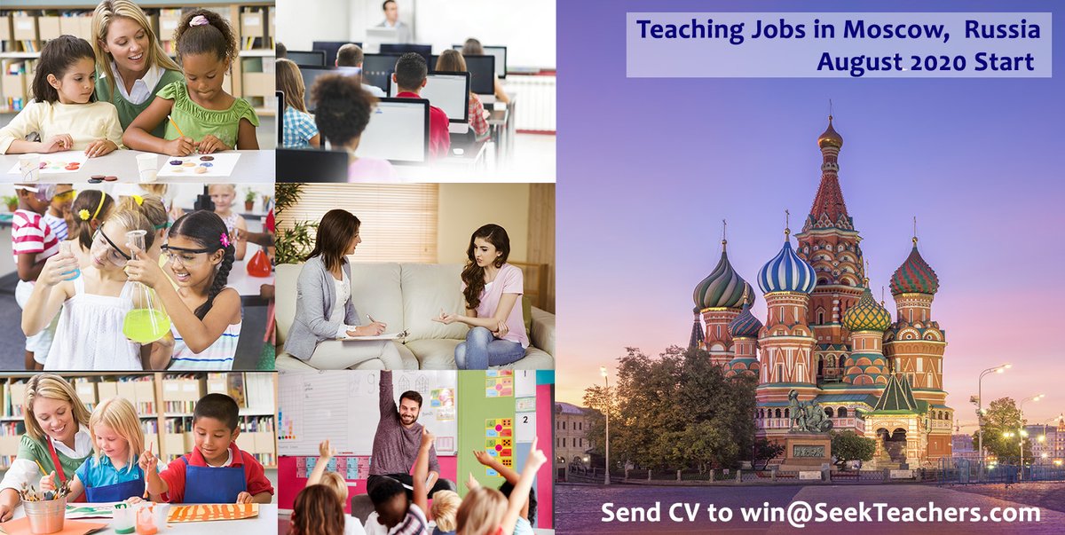 SeekTeachers's tweet image. #TeachingPositions in #Russia mailchi.mp/seekteachers/t… August 2021 #teachinRussia #Russia #Moscow #teachabroad #SeekTeachers #teachers #primaryteacher #kgteacher #earlyyears #maths #english