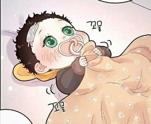 Shamesful's tweet photo. Just look at him, he is so adorable laying there and also so cute trying to push his uncle from kissing his cheeks 😂  

#Howtochaseanalpha #howtosnaganalpha #babyfever #squishycheeks https://t.co/Ah59r6pcxU