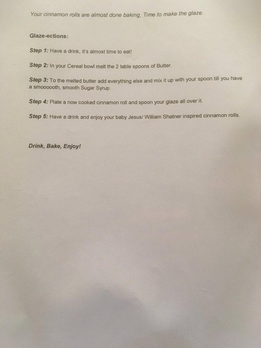 The rest of the Bake:
