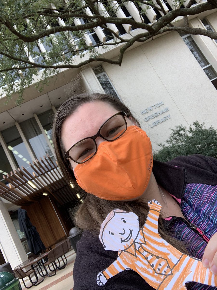 SHSUEdLibrarian's tweet photo. Flat Stanley has arrived safely at SHSU’s Library! We’re so excited to have him visit! @RebekahOakley3 https://t.co/VVnbGhXys8
