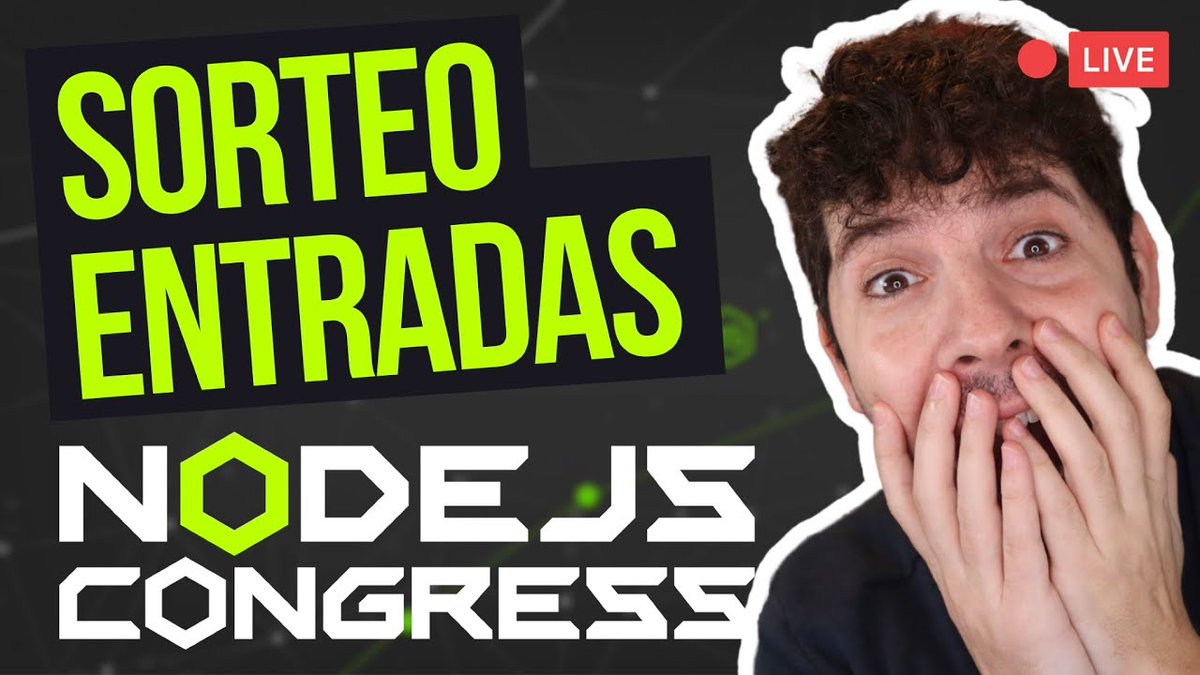 midudev's tweet image. Hoy es mi cumpleaños 🥳 y para celebrarlo vamos a estar sorteando entradas de la @NodeCongress en YouTube y Twitch. 🎟️

Vamos a sortear más de 2600 euros en entradas.🤯
UNA LOCURA.

Si te gusta Node.js, no te lo puedes perder. 🚀