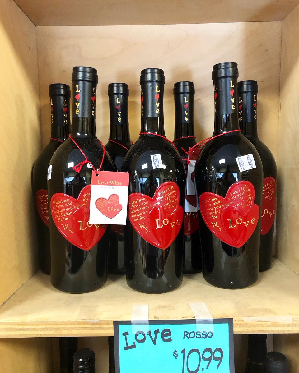 BootleggersBev's tweet photo. This Valentine’s Day show you love by popping some bottles 🍾 Bring home these beautiful bottles today, open 9AM-7PM ❤️
•
#valentineswine #valentinesday❤️ #funwine #biutiful #loverosso #buylocal #shoplocal #bootleggers https://t.co/3gBlwXUT3c