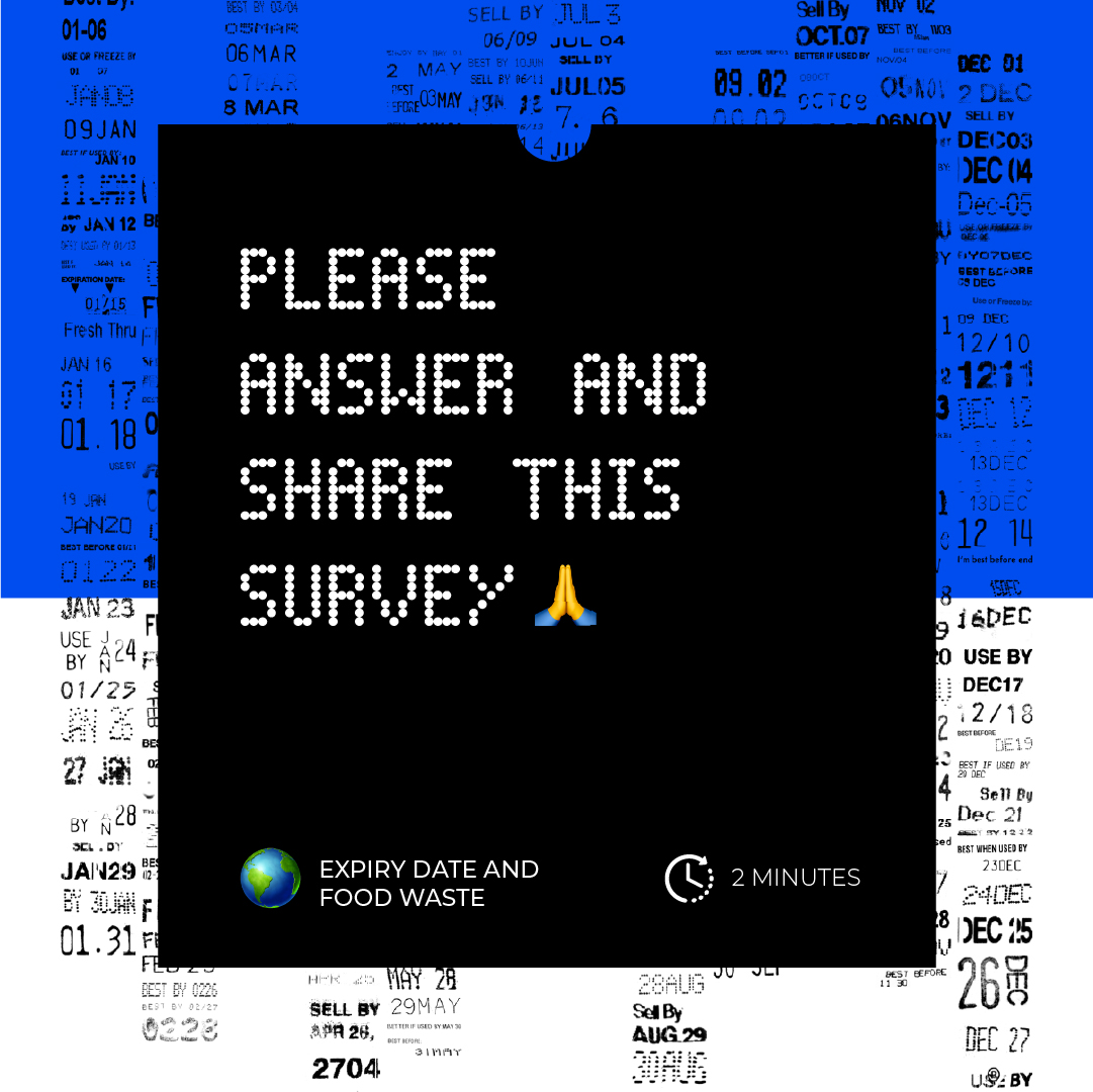 PooyaBian's tweet photo. For a design project, I'm studying the relationship between expiration dates and food waste. I will be grateful if you give 2 minutes to answer this questionnaire. 

Please support this project by share and retweet!

https://t.co/1vMR8QMXgS https://t.co/07jt2UCc8E
